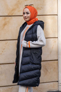 Uygun Fiyatlı CAPRAZ DETAYLI YELEK SIYAH | Loccomoda.com 