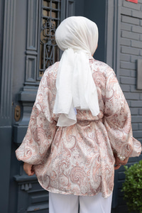 Cassime Saten Gömlek Açık Kahve