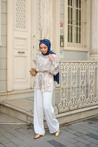 Cassime Saten Gömlek Ekru