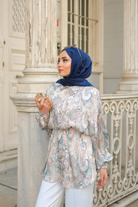 Cassime Saten Gömlek Ekru