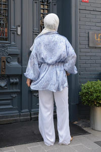 Cassime Saten Gömlek Mavi