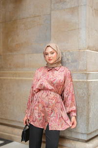 Cassime Saten Gömlek Mürdüm