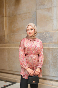 Cassime Saten Gömlek Mürdüm