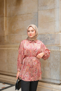 Cassime Saten Gömlek Mürdüm