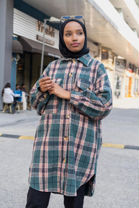 Uygun Fiyatlı CEP DETAY UZUN GOMLEK  YESIL | Loccomoda.com 