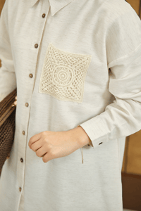 CEP DETAYTLI GOMLEK Taş