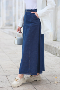 Cepli A Kesim Etek Koyu Mavi