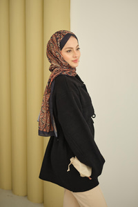 Cepli Keçe Hırka Siyah