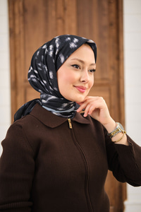 Ceylan Desen Eşarp Siyah