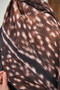 Ceylan Desen Şal Kahverengi