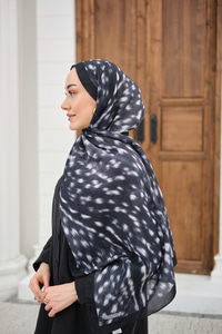 Ceylan Desen Şal Siyah