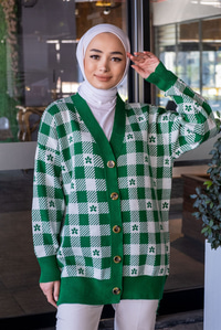 Uygun Fiyatlı CICEK DESEN HIRKA  YESIL | Loccomoda.com 