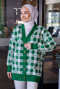 Uygun Fiyatlı CICEK DESEN HIRKA  YESIL | Loccomoda.com 