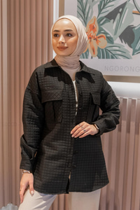 Uygun Fiyatlı CIF CEPLI KAPITONELI GOMLEK SIYAH | Loccomoda.com 