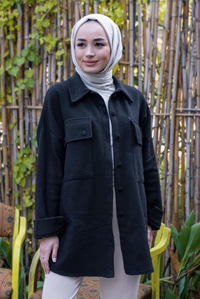 Uygun Fiyatlı CIFT CEP KAPAKLI GOMLEK  SIYAH | Loccomoda.com 