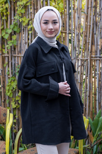 Uygun Fiyatlı CIFT CEP KAPAKLI GOMLEK  SIYAH | Loccomoda.com 