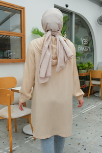 Çift Cepli Ceket Krem