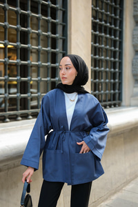 Çift Cepli Ceket Lacivert