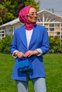 CIFT CEPLI CEKET SAX MAVI