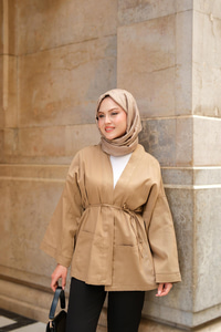 Çift Cepli Ceket Vizon