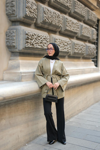 Çift Cepli Ceket Yeşil