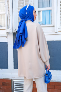 Çıft Ceplı Detaylı Krep Ceket BEJ