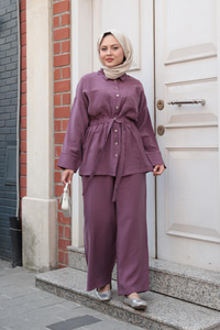 Çift Cepli İkili Takım Vişne Çürüğü