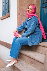 CIFT CEPLI TAS AKSESUARLI CEKET Koyu Mavi