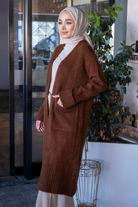 Uygun Fiyatlı CIFT CEPLI UZUN HIRKA KAHVERENGI | Loccomoda.com 