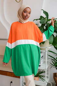 Uygun Fiyatlı CIFT RENK SALAS TUNIK | Loccomoda.com 