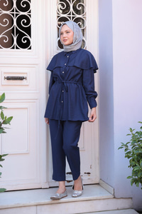 Çilek Kumaş Takım Lacivert