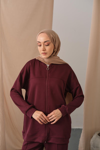 Cima Detay İkili Takım Bordo