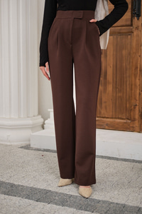 Cırtcırt Detay Kumaş Pantolon Kahverengi