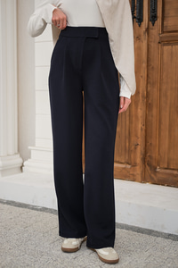 Cırtcırt Detay Kumaş Pantolon Lacivert