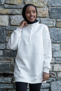 Uygun Fiyatlı CIT CIT DETAY UC IPLIK SWEAT BEYAZ | Loccomoda.com 