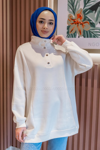 Uygun Fiyatlı CIT CIT DETAYLI SWEAT KREM | Loccomoda.com 