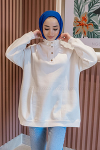 Uygun Fiyatlı CIT CIT DETAYLI SWEAT KREM | Loccomoda.com 