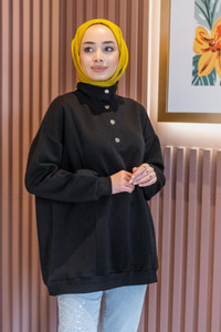 Uygun Fiyatlı CIT CIT DETAYLI SWEAT SIYAH | Loccomoda.com 