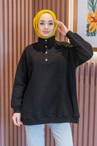 Uygun Fiyatlı CIT CIT DETAYLI SWEAT SIYAH | Loccomoda.com 