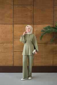 Çıtçıt Büzgü Detay İkili Takım Yeşil