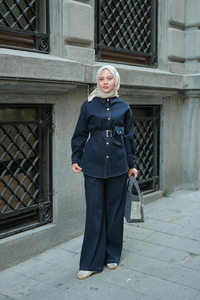 Çıtçıt Detay Kot Takım Lacivert