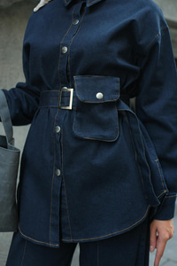 Çıtçıt Detay Kot Takım Lacivert