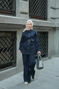 Çıtçıt Detay Kot Takım Lacivert