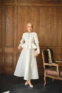 Çıtçıt Detaylı Takım Beyaz