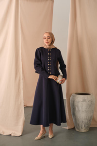 Çıtçıt Detaylı Takım Lacivert