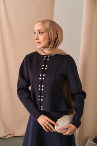 Çıtçıt Detaylı Takım Lacivert