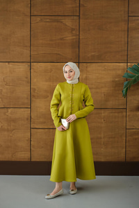 Çıtçıt Detaylı Takım Yağ Yeşil