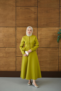 Çıtçıt Detaylı Takım Yağ Yeşil