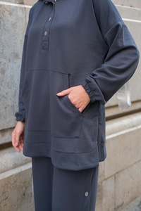 Çıtçıt Kapüşonlu Takım Antrasit