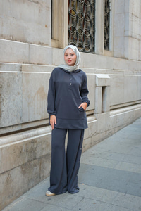 Çıtçıt Kapüşonlu Takım Antrasit